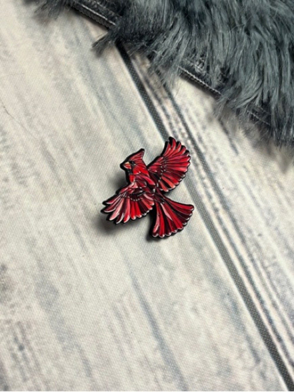 🦋Enamel Cardinal Pin